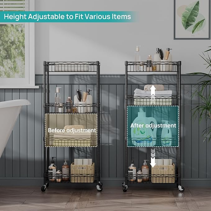 SINGAYE Shelf Closet Wire Shelving：Adjustable Metal Unit - Image 5