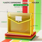 ThinkTex Plastic Expanding File Folder, Transparent envelopes - Image 2