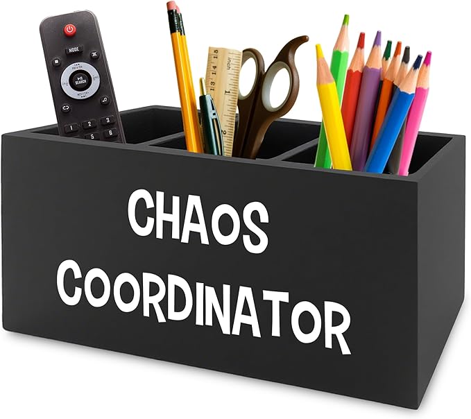 XPH Chaos Coordinator Black Pen Pencil Holder Organizer by XPH