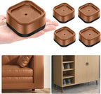 shouwuhho 4 Pack Furniture Risers Adjustable Bed Risers Heavy Duty Lifts Height by EnjoyLifeEnjoyHappiness