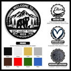 Custom Bear Metal Sign, Personalized Metal Address Signs Plague - Image 4