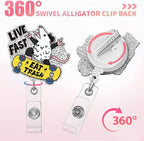 Aoryalps Live Fast Retractable Badge Reel Holder Retractable - Image 4