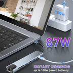 USB C HUB, 8 in 1 USB C Adapter - Image 3