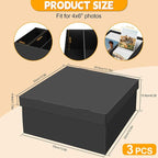 REAQUE 3 Pack Photo Storage Boxes - Image 2