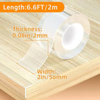 Corner Protectors Baby Proofing, 2 in x 6.6ft Clear Edge Protector Strip - Image 2