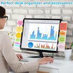 2 Pack Computer Monitor Memo Board, Acrylic Computer Monitor Sticky Note Holder - Image 4