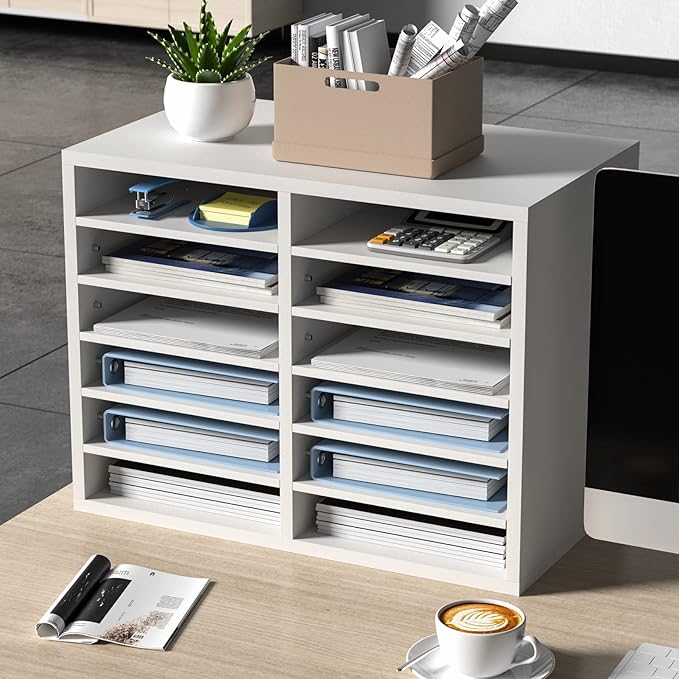 VEVOR Literature Organizers, 12 Compartments Office Mailbox - Image 8