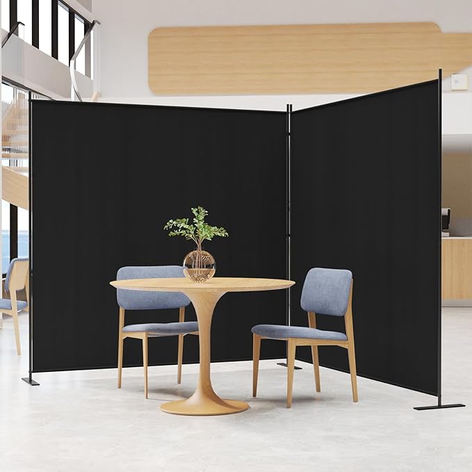 C-Hopetree 2 Panels Room Divider, 6 Ft Tall Indoor Folding Privacy Screen by C-Hopetree