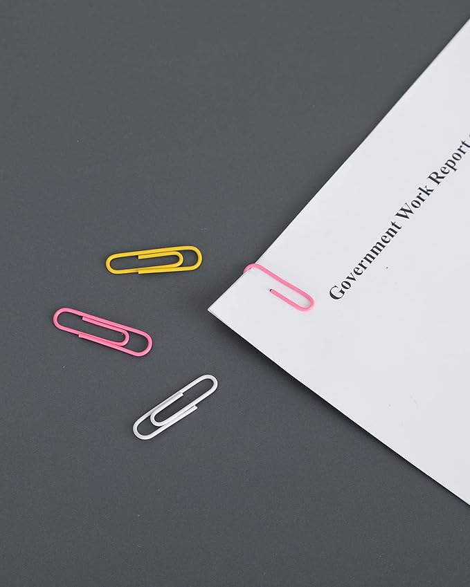 PAPERPAL Paperclips for Office School & Personal Use, Duo Size Vinyl Coated - Image 6