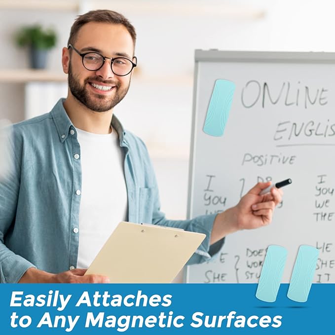 Ddaowanx Whiteboard Eraser, Magnetic Dry Erase Eraser, Glass Board Eraser - Image 4