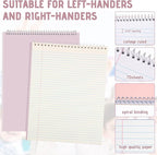 Maitys 6 Pcs Legal Pad Steno Spiral Notebook 8.5" x 11" Top Bound Spiral Pads - Image 3