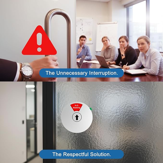 6-Sided Office Door Sign with Magnetic & Adhesive Backing - Image 7