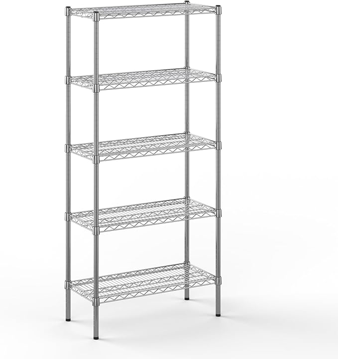 Regal Altair 14" Deep x 30" Wide x 64" Height Wire Shelving Kit | 5-Tier | NSF by Regal+Altair
