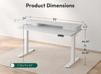 FEZIBO 55 x 24 Inch Height Adjustable Electric Standing Desk - Image 3