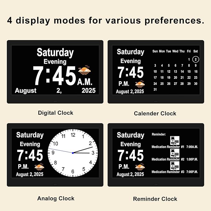 SSYA Dementia Clocks with Day and Date - Image 4