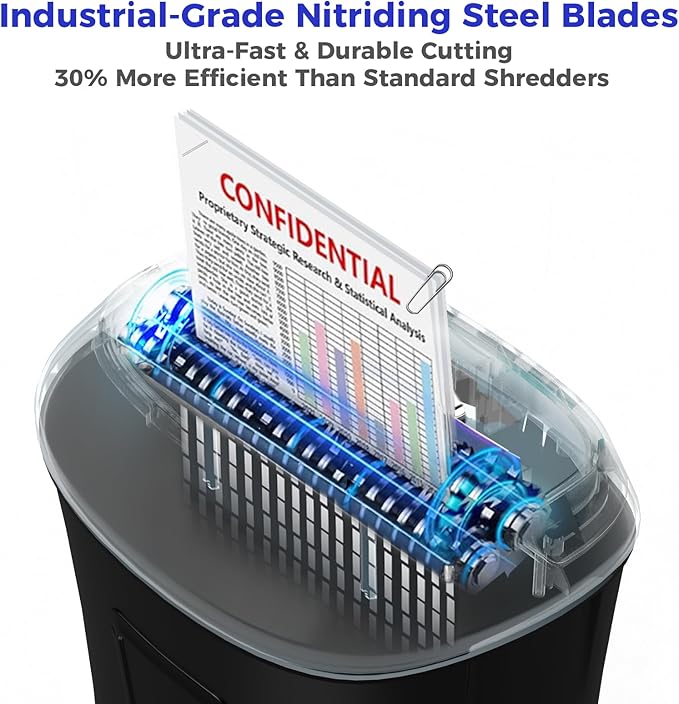 Ofitech Paper Shredder Cross-Cut Shredder - Image 4