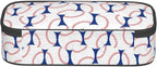 Baseball Blue White Ball Pencil Case Big Capacity Storage Pencil Pouch - Image 4