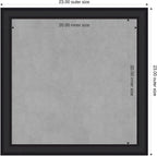 Amanti Art Black Framed Magnetic Board 23x23 Medium Vision Board - Image 2