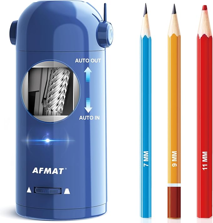AFMAT Electric Pencil Sharpener, Fully Automatic Pencil Sharpener by AFMAT