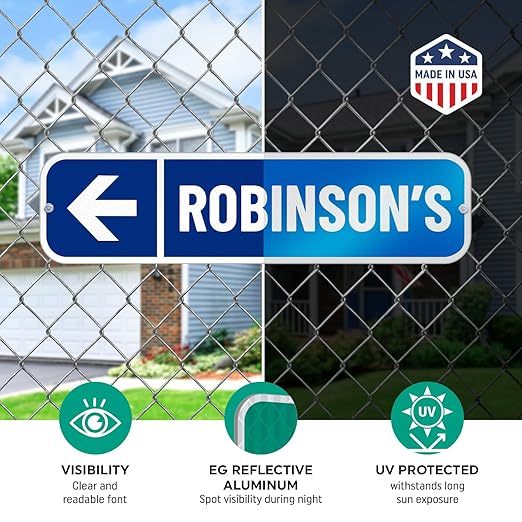 SmartSign Customize Your Own Blue Street Sign - Image 6