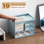 Marbrasse Desk Organizer with 3 Drawer, Desktop Organizer Storage - Image 3