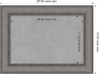 Amanti Art Grey Framed Magnetic Board 16x22 Small Vision Board - Image 3