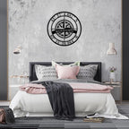 Metal Name Signs Personalized, Nautical Compass GPS Coordinates Metal Sign - Image 9