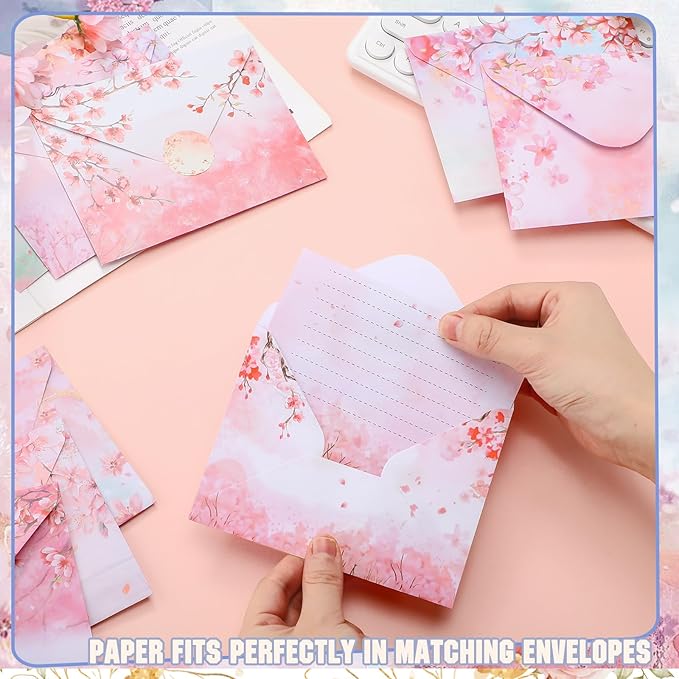 TaoBary 160 Pcs Stationery Paper Set 50 Double Sided Stationery Papers - Image 7