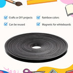 AmazingSpark Magnetic Tape Roll Thin Strips, 0.39 Inch x 66 Feet Magnetic Board - Image 5