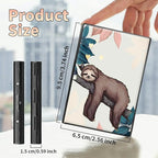 BWEGRHE Slim Credit Card Holder, Sloth RFID Blocking Metal Wallet - Image 2