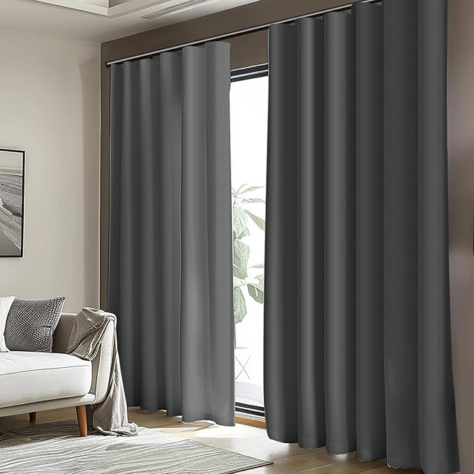 Cbsroro Room Divider Blackout Curtain Track Curtains Wall Dividers Panels Screen - Image 7