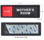 Mother's Room Sign – Privacy In Use / Available Slide Switch Sign, Premium - Image 2