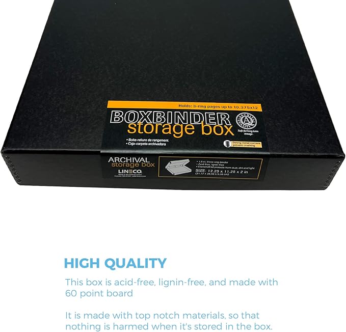 Lineco Archival Oversized 3-Ring Album Box - Image 3