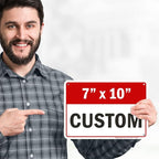 Custom Sign, Custom Sign for Business, Indoor/Outdoor use. 7x10 Inches - Image 3