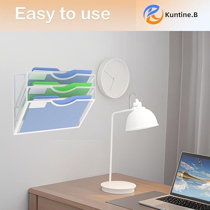 Kuntine.B Wall File Organizer Office Hanging Magazine Holder Wall File Organizer - Image 7