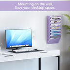 EasyPAG 8 Pocket Mesh Wall File Organizer, Hanging Paper Folder Holder - Image 2