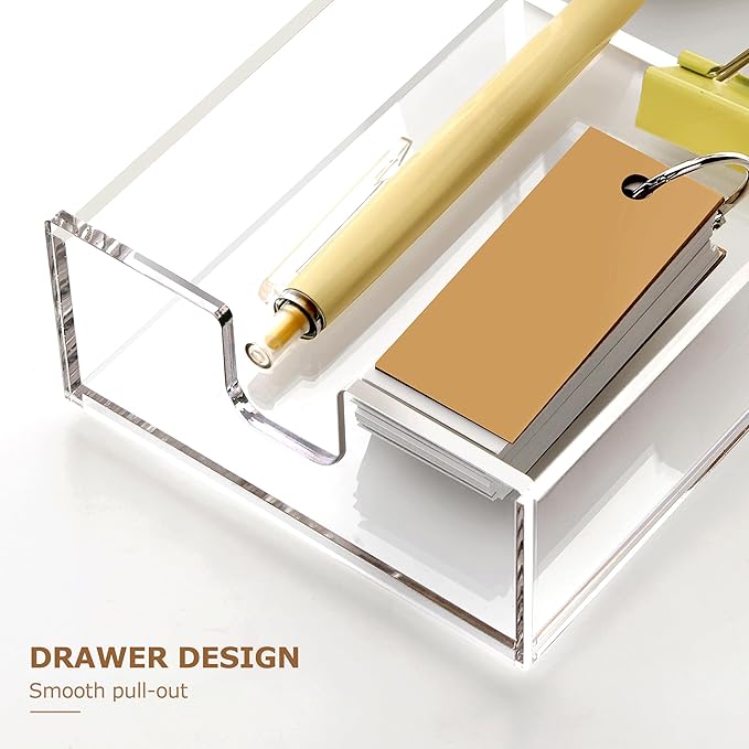 SANRUI Acrylic Mail Sorter Desktop Organizer Holder - Image 4