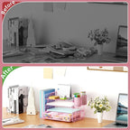 Marbrasse Desk Organizer and Accessories，4-Tier Paper Letter Tray Organizer - Image 3