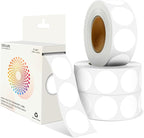 White 1 Inch Round Color Coding Labels by Unknown