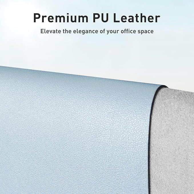 Aothia Leather Desk Pad Protector, Office Desk Mat, Large Mouse Pad, Non-Slip - Image 2