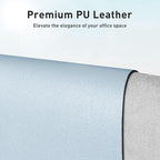 Aothia Leather Desk Pad Protector, Mouse Pad, Office Desk Mat, Non-Slip PU - Image 2