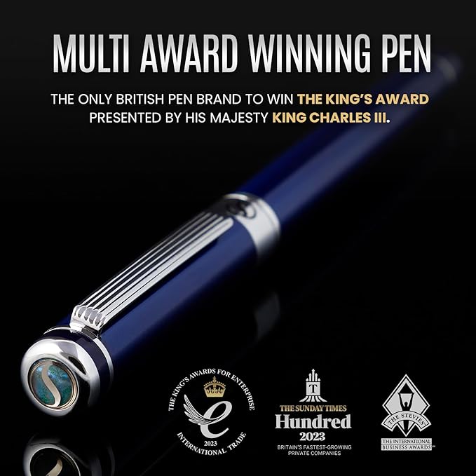 Scriveiner Midnight Blue Fountain Pen - Image 2