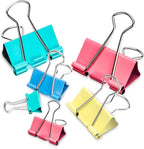 Binder Clips - Assorted Sizes 100 Count, X Large, Mini Paper Clamps Combination by MearunSolar