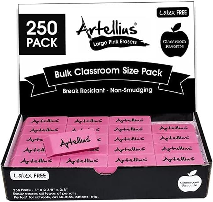 Pencil Erasers for Kids by Artellius