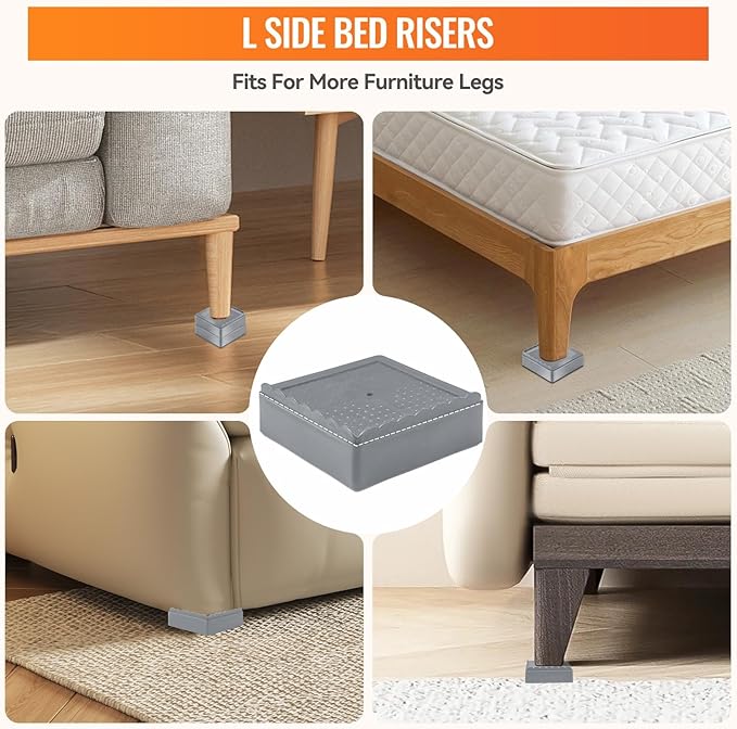 shouwuhho Furniture Risers, 12 Pack Bed Risers - Image 4