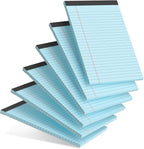 AILZFEI 6pcs Small Note Pad 5x8 College Ruled Blue Legal Pads Paper Notepads 6 by Unknown