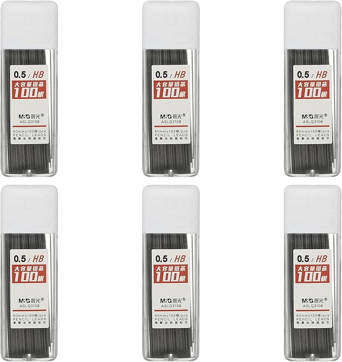 PATIKIL 600Pcs 2B Mechanical Pencil Lead, 0.5mm Black Lead Refill Break by PATIKIL