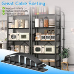 XHF 30pcs Adhesive Cable Wire Clips Black, Outdoor Cable Management Wire - Image 6