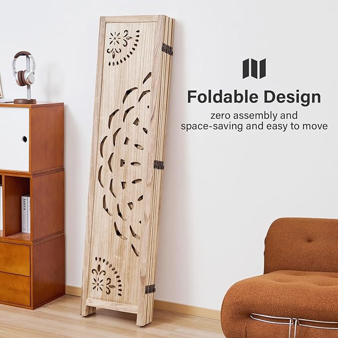 66.9Inch Wooden Room Partition - Image 5