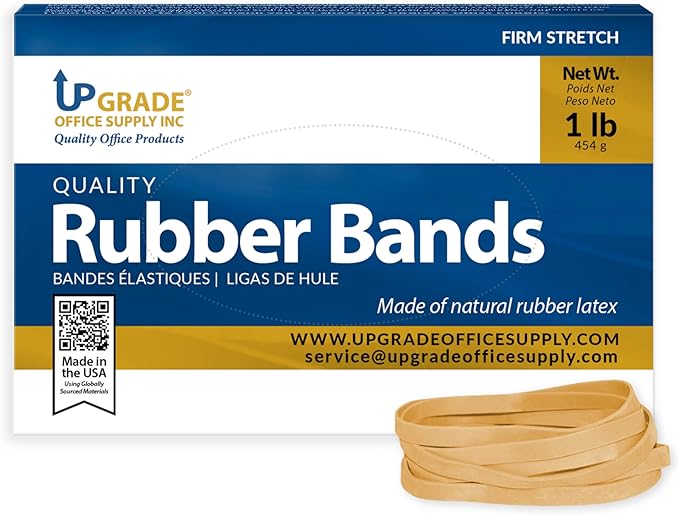 Upgrade Rubber Bands Size 64, 1 lb Box by UpgradeOfficeSupply